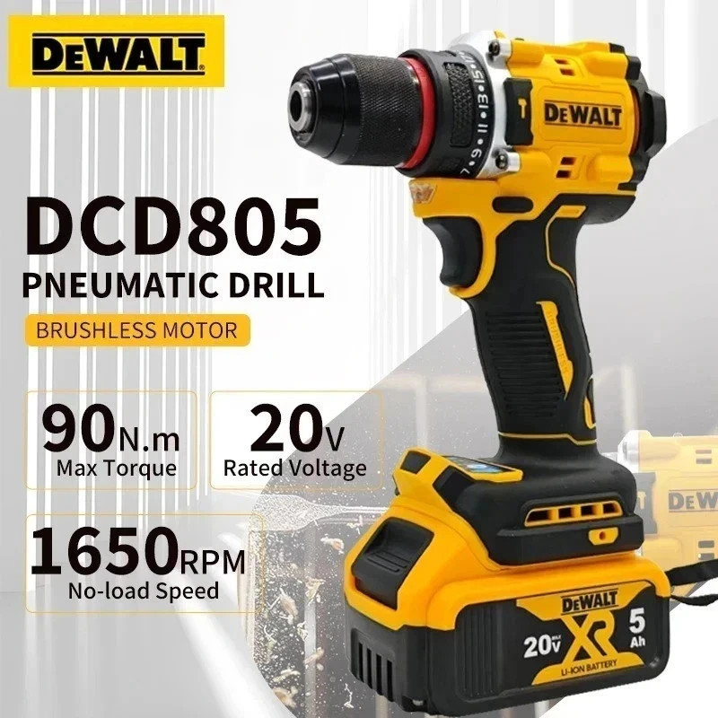 DEWALT DCD805 20V Brushless Impact Hand Drill Cordless Electric