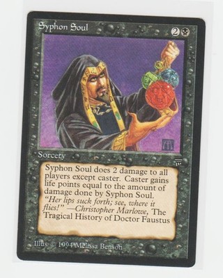 Magic the Gathering ~ MTG ~ 1x Syphon Soul ~ LEGENDS ~ M/NM
