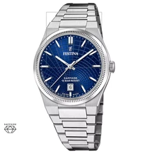 Men's Festina Swiss Made Classic Watch In Steel With Sapphire Glass F20051/4
