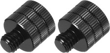 MECCANIXITY 2PCS Mic Stand Adapter 3/8 Female to M8 Male Screw Thread