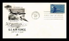 DR JIM STAMPS US COVER AIR FORCE 50TH ANNIVERSARY AIR MAIL FDC SCOTT C49