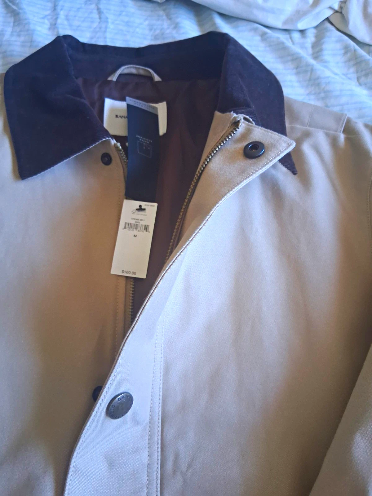 BANANA REPUBLIC NEW JACKET BEAUTIFULLY DESINED MEN'S M/L $160 FOR $89 - product detail image 3