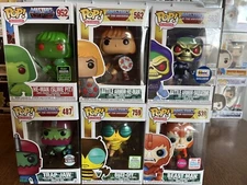 Funko Pop! MOTU Lot Battle Armor He-Man/Skelotor Slime Pit Flocked Beast Buzzoff