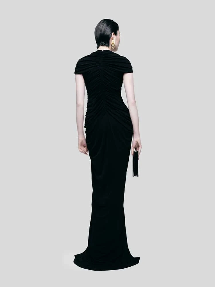 floor length holiday dresses Toad & Co Women's Sunkissed Maxi Dress Black / L