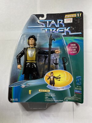 Star Trek Warp Factor Series Q Real Fencing Action Figure Playmates 1997 New