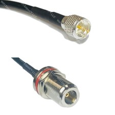 RFC195 MINI UHF MALE to N FEMALE BULKHEAD Coax RF Cable USA-Ship Lot