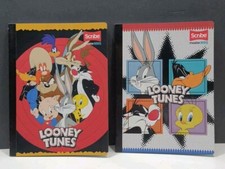 Lot 2 Looney Tunes School Quality Composition Notebooks 50 Pgs Each W/stickers