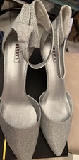 Women Dress Pump Shoes Ankle Strap Low Heel Pointed Toe Wedding Party Pumps