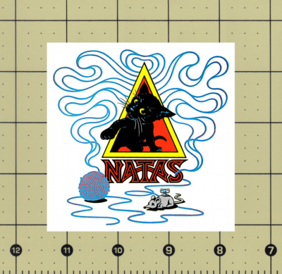 Magnete Natas Skateboard Magnete Frigo Collezione "Natas" #2 - Santa Monica Airlines Skateboard - 2 5/8" X 4 1/4" Magnete Per Frigorifero Skateboard - Foto 3