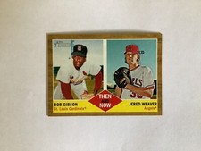2011 Topps Heritage Baseball Then and Now #TN-7 Bob Gibson/Jered Weaver