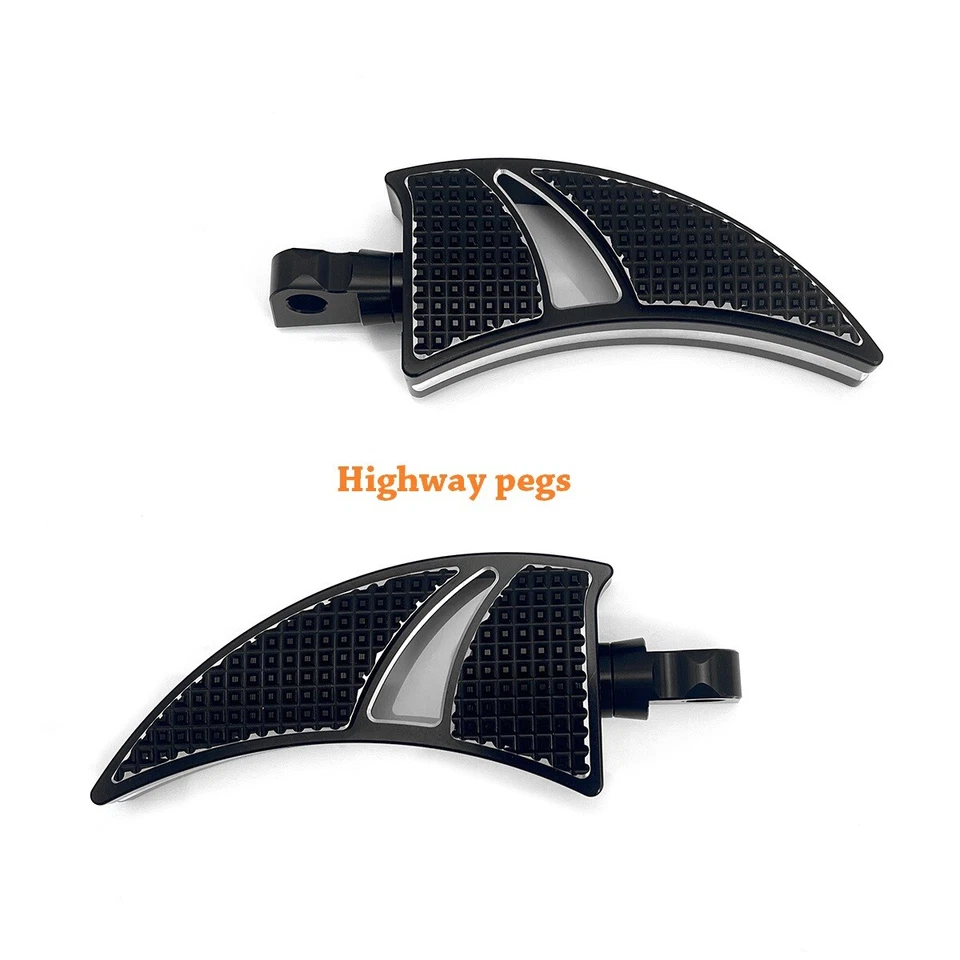Adjustable Highway Foot Pegs For Harley Touring Road King & Road Glide Models - Imagem 2 de 2