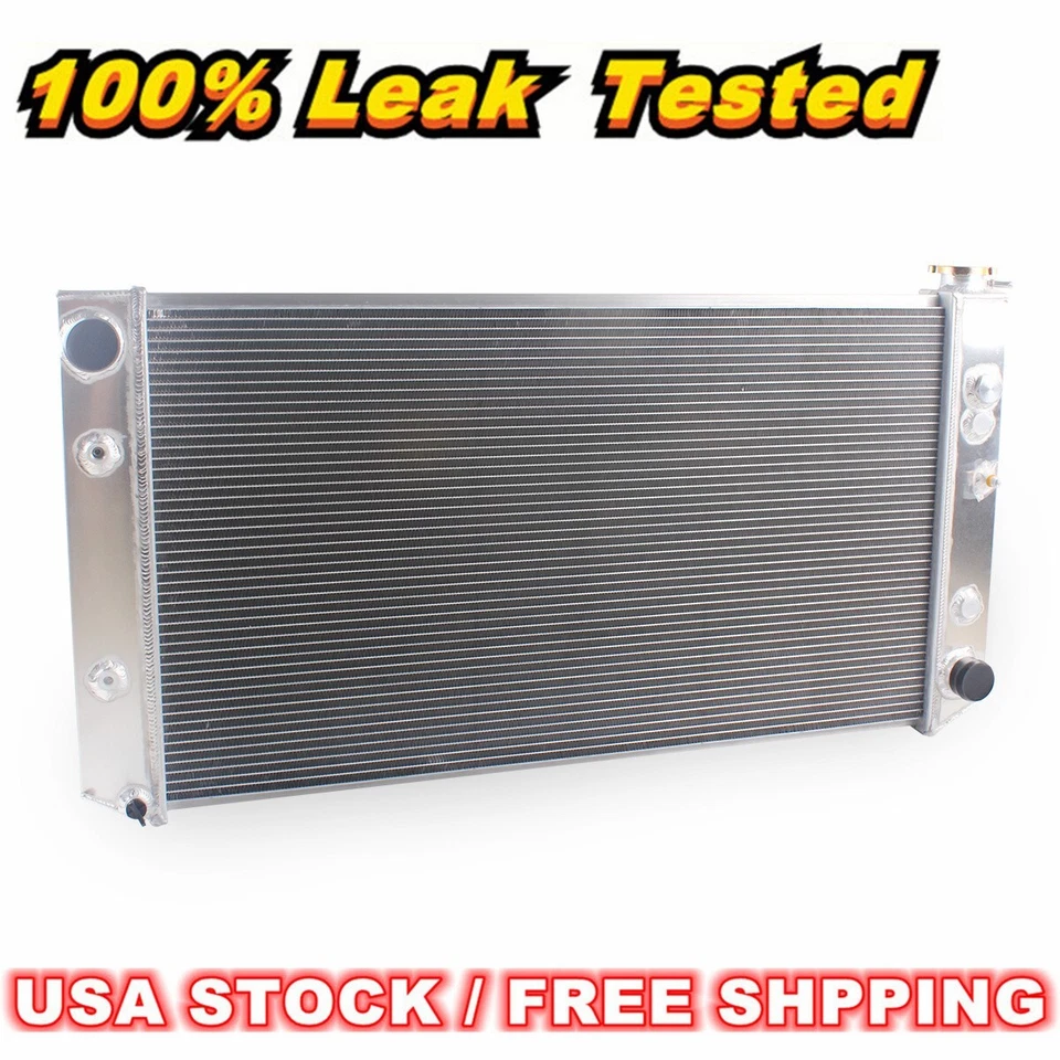 3Row Aluminum Radiator For 1987-1993 1990 1992 Chevrolet G20 G30 V30 3-Door 6.2L - Image 2 of 4