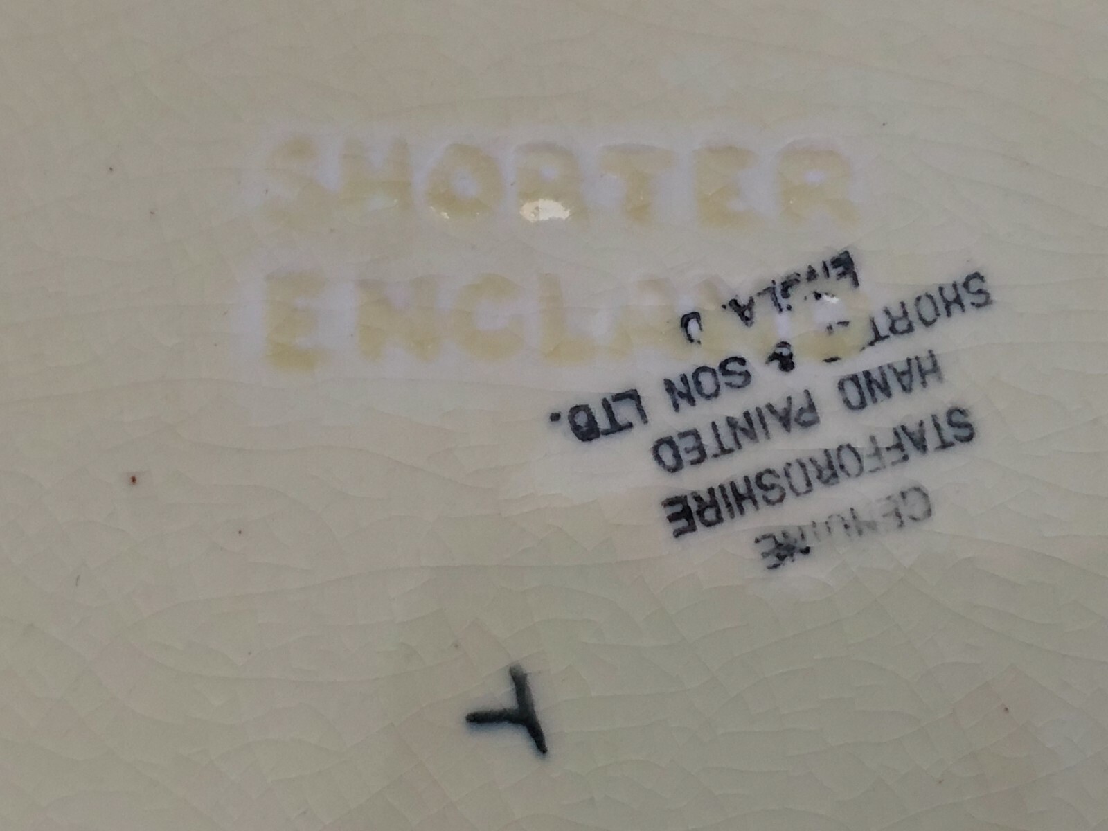 Shorter England Staffordshire Ceramic Covered Dish Cheese Butter