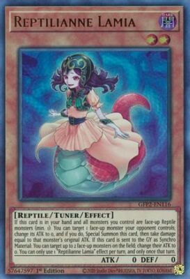 REPTILIANNE LAMIA GFP2-EN116 1ST ED YUGIOH GHOSTS 2 (ULTRA, NM)