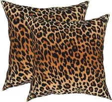 Leopard Throw Pillow 18" x (Pack of 2), Cover