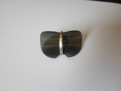 Bague "Toi Et Moi" En Argent Massif - Zirconium Noir Et Blanc - Taille 56 - Occasion