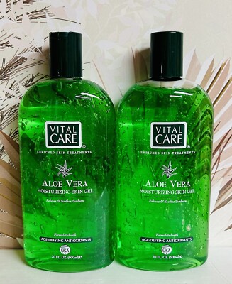 2-Pack Vital Care ~ Aloe Vera Moisturizing Skin Gel 20 fl oz Each