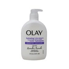 Olay Hydrating Cream Sulfate-Free Face Wash with Lavender Essential Oil, 16 oz.