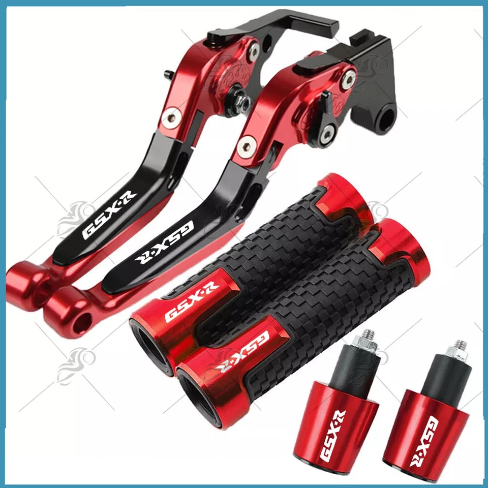 CNC For SUZUKI GSXR 600 750 1000 motorcycle Brake Clutch Levers Handle Grips Cap - Image 2 of 4