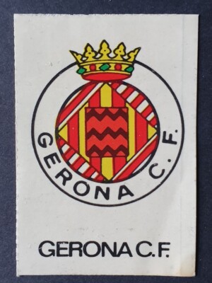 Banderín De Fútbol Girona F.C – Año 1980 – Primera Vez Como Girona – Antiguo