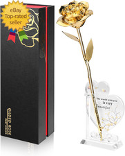 Gold Dipped Rose Real 24K Gold Rose Genuine One of a Kind Rose Hand Dipped in 24