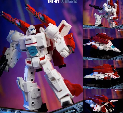 New.TNT-01 Sky Fire IDW Sky Thunder Red Flame G1 animated small scale toy