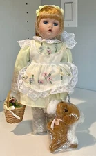BRAND NEW-Heritage Collection Porcelain Doll Patty and her Puppy NIOB #-12387