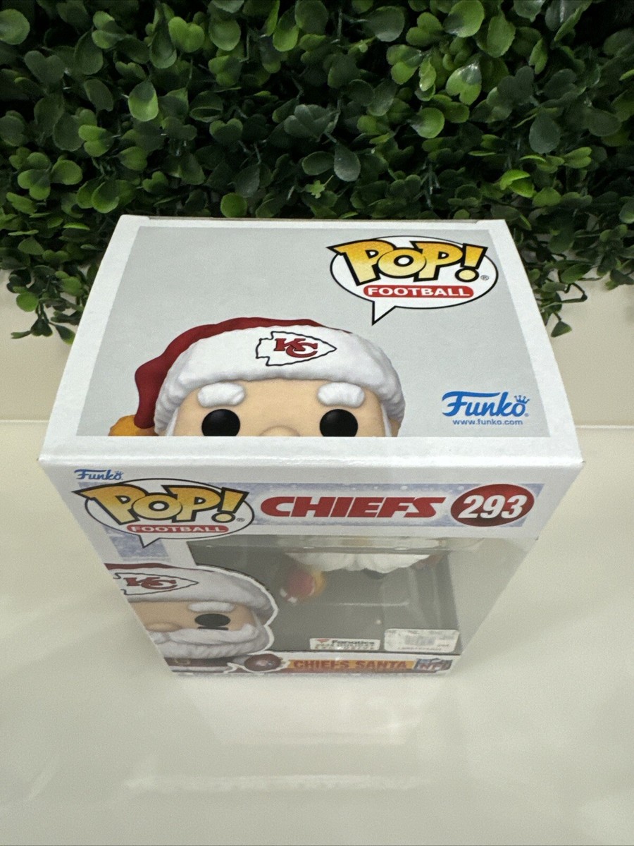 Funko POP! NFL Kansas City Chiefs 2024 Santa Claus Figure #293 +