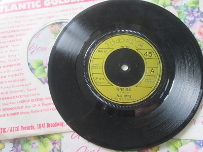 Paul Davis    Super Star Bang Records    Bang 001 UK 7inch Vinyl Single