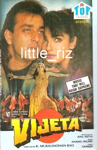 Vijeta - Bollywood cassette (not CD) Anand Milind Sanjay Dutt Raveena Tandon - Picture 3 of 3
