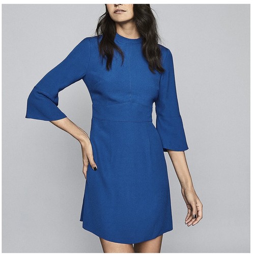 REISS CORA BELL SLEEVE SHIFT DRESS 