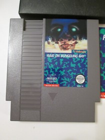 Raid on Bungeling Bay Nintendo NES 5 Screw Cartridge and Manual Tested CLEAN