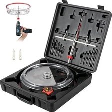 USED|Adjustable Hole Saw Cutter Kit, 40-300 mm, PC Dust Shield, Replaceable Bits