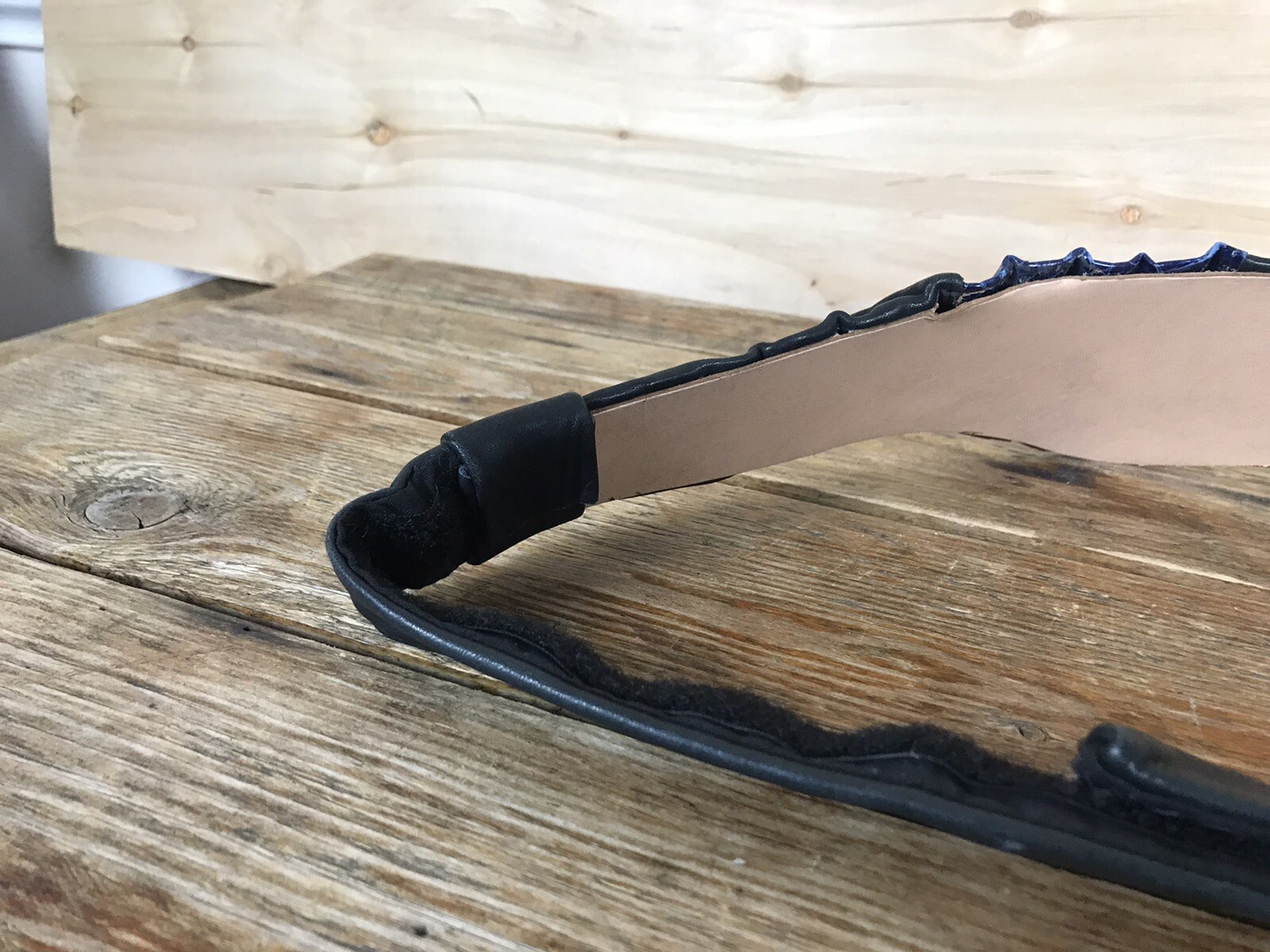 VTG Handmade? Leather Patchwork Statement Belt We… - image 8