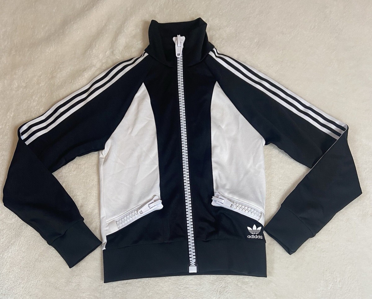 Adidas Orginals Jeremy Scott Big Zip Track Jacket Black Adidas Orginals Jeremy Scott Big Zip Track Jacket Black