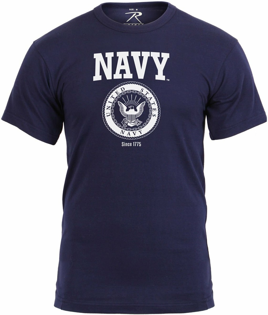 Navy Blue US Navy Emblem Official USN NAVY Since 1775 T-Shirt | eBay