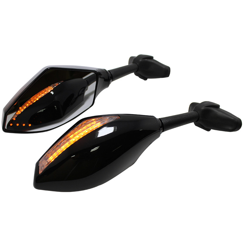 Motorcycle LED Turn Signals Racing Mirrors 5 Style For Honda
