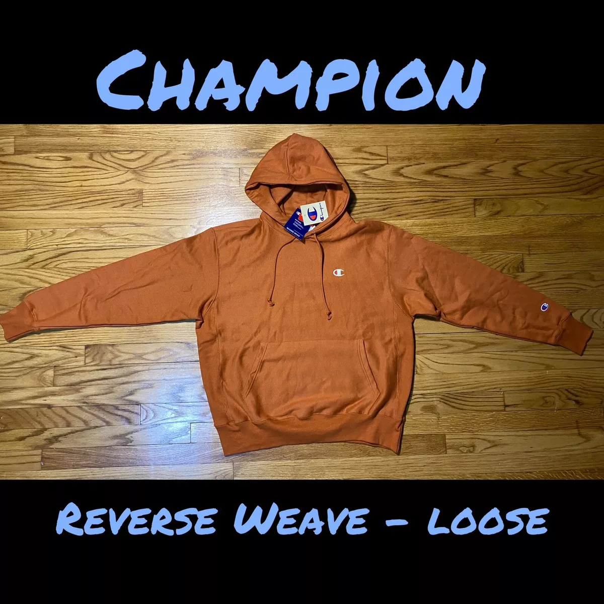 Champion rust hoodie clearance