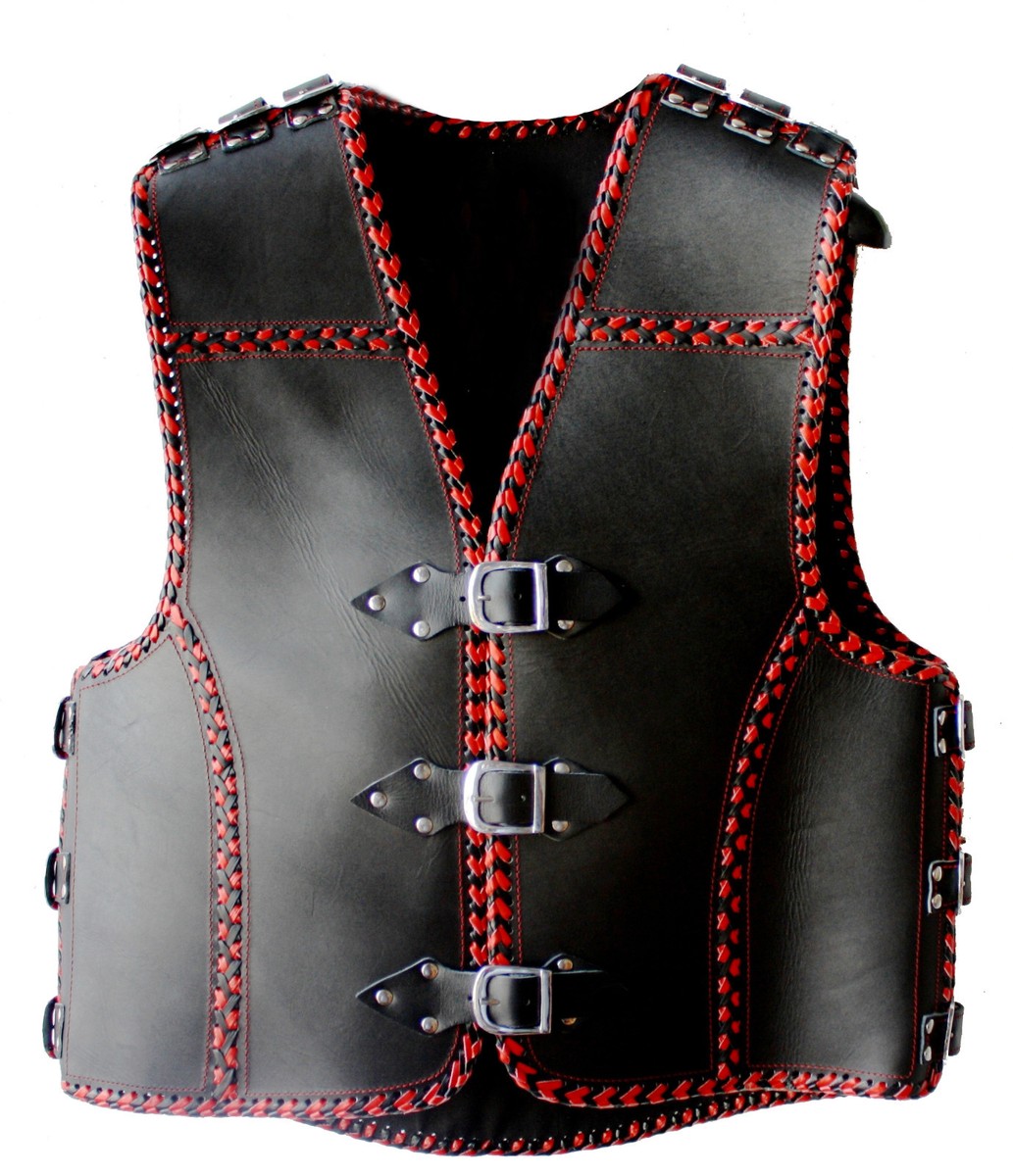 Australian Bikers Gear Heavy Duty 3-4 MM COWHIDE Leather
