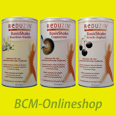 * BCM Onlineshop *  3 Dosen REDUZIN BasisKost Diät Shake  *  75 Portionen * 