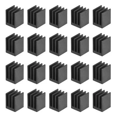 20Stk Aluminium Kühlkörper Elektronikkühler für MOS IC Chip 8.5x8.5x11mm Schwarz - Bild 1 von 4