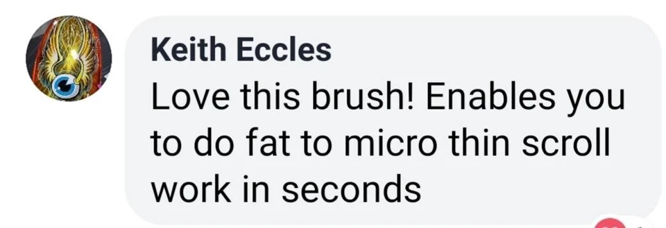 Professional *PREMIUM* Scrolling & Pinstriping 5 BRUSH SET w/ Long Handle Foto 3 de 4