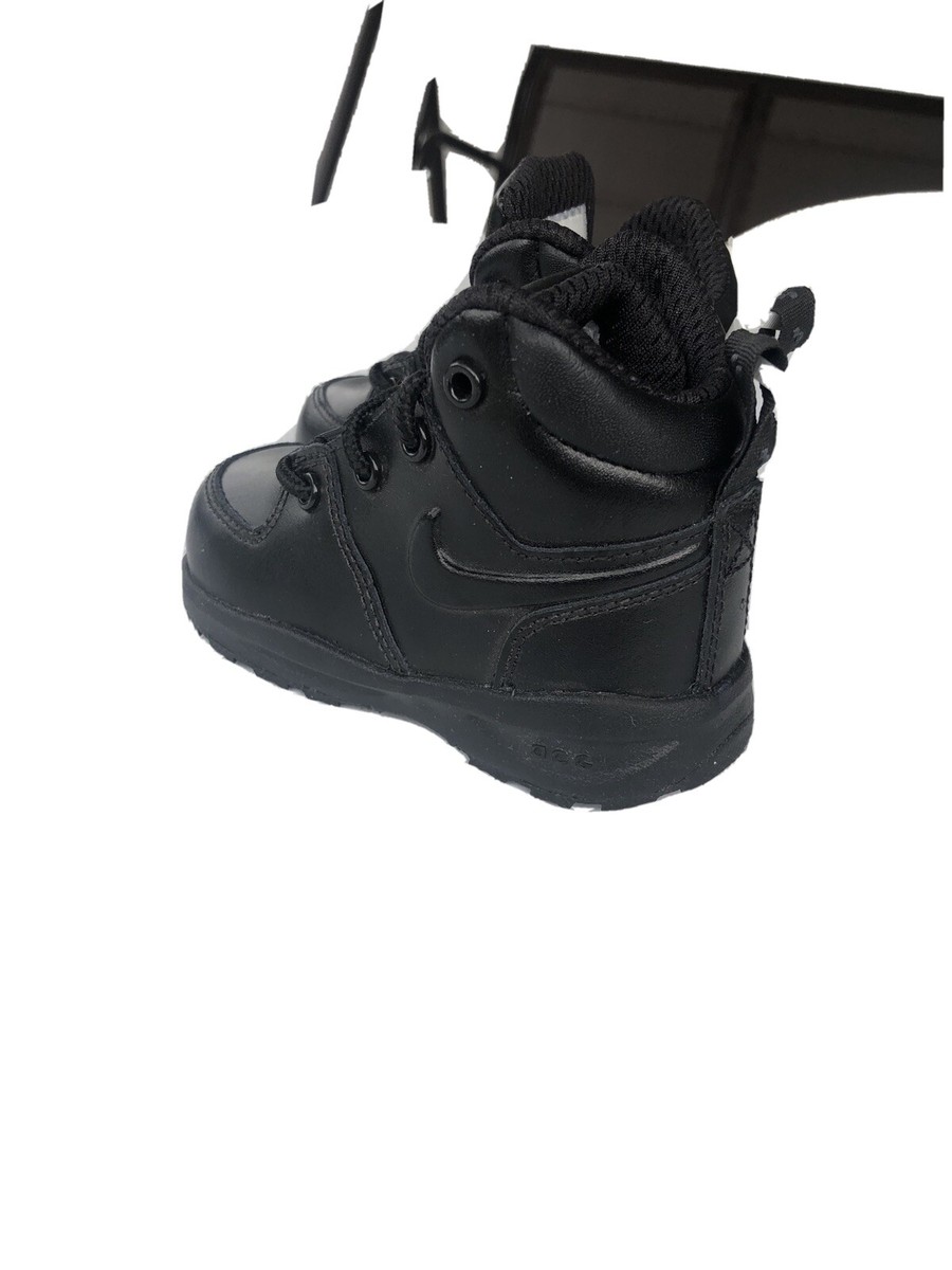 Nike Manoa LTH ACG Baby Toddlers Sneakers Leather Black 472650-001 Size