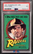 1981 Topps Raiders Of The Lost Ark Non-Sports Card Set - VCP Price