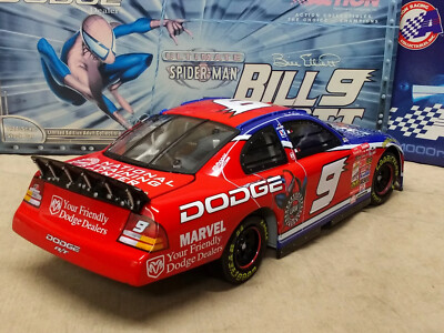Vintage NASCAR #9 Bill Elliott Spiderman 2001 Dodge Intrepid R/T 1