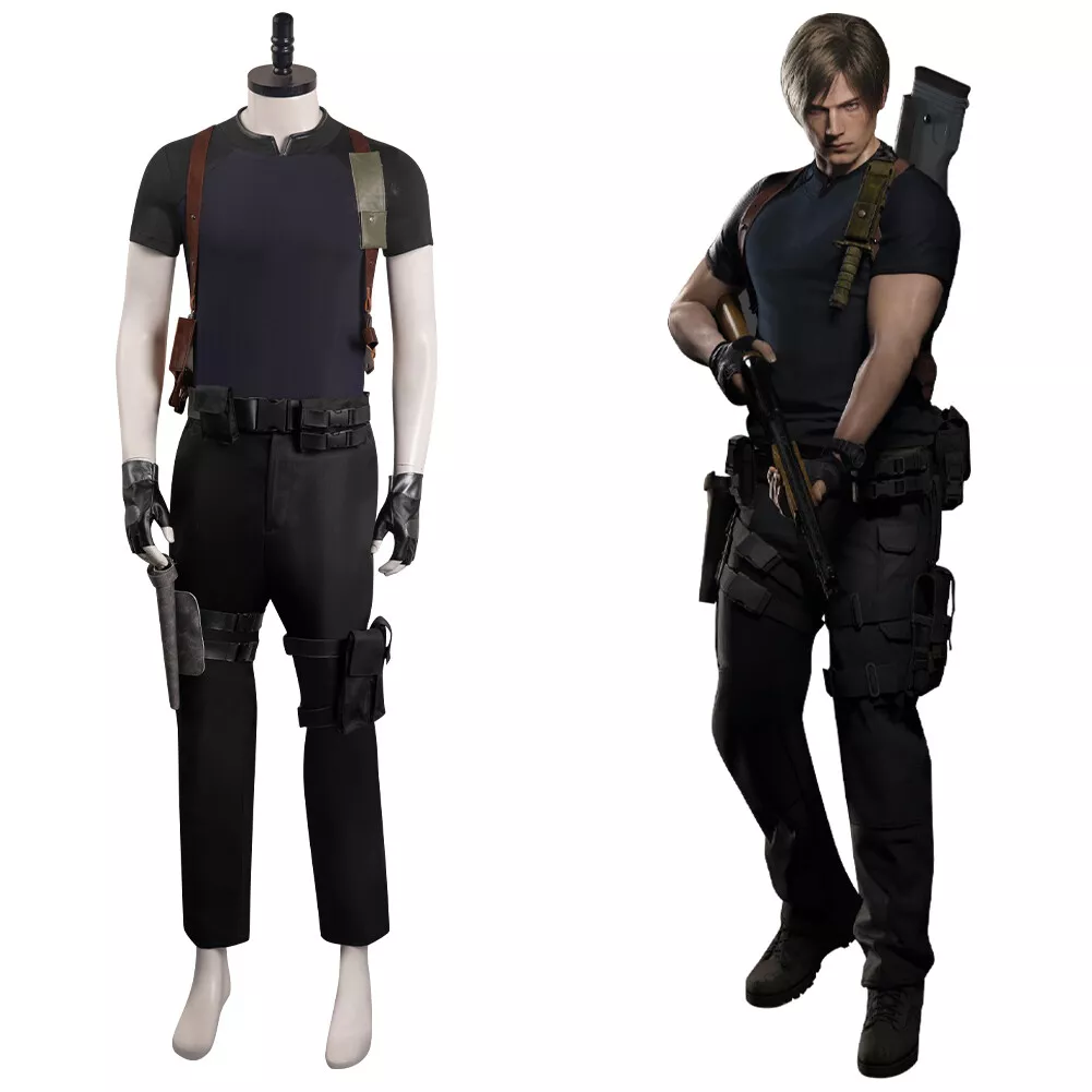 Resident Evil 4 Remake Leon S.Kennedy Cosplay Costume Halloween Party Suit  | eBay