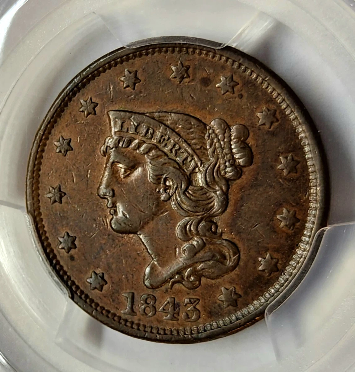 1843 Year Braided Hair Large Cents (1839-1857) for sale | eBay