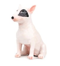 Bull Terrier Dog Toy Action Figure Small Animal Figurine Doll Gift for Kids