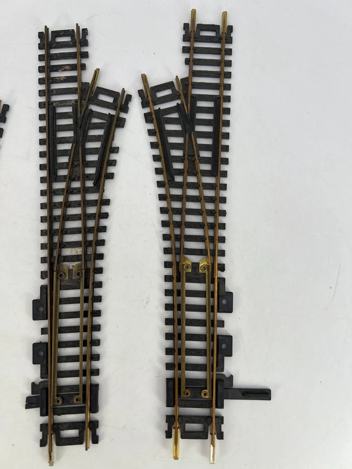 Atlas HO Scale Lot of 3 Switch Left/Right Track Brass Good Condition - Image 3 of 4