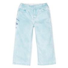 Burberry Kids Sequin Embellished Flared Cotton Jeans